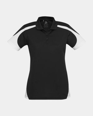 Biz Collection Women's Talon Polo - Black/White