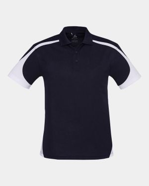 Biz Collection Talon Polo - Navy/White
