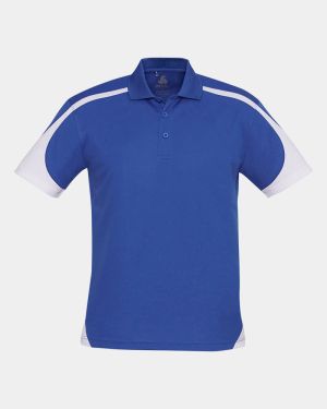 Biz Collection Talon Polo - Royal/White