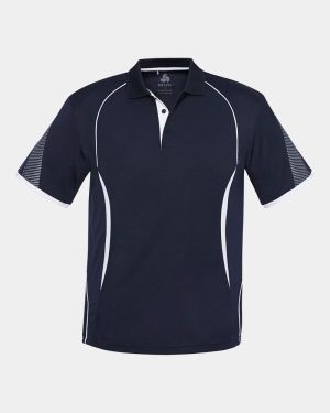 Biz Collection Kids Razor Polo - Navy/White