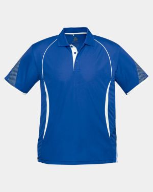 Biz Collection Kids Razor Polo - Royal/White
