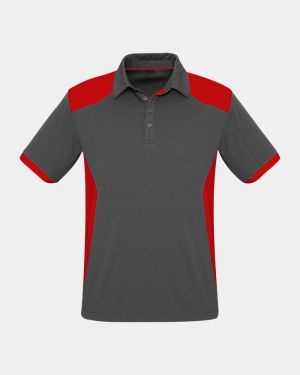 Biz Collection Rival Polo - Grey/Red