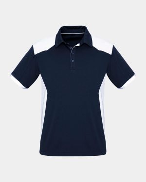 Biz Collection Rival Polo - Navy/White