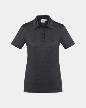 Biz Collection Women’s Aero Polo - Charcoal