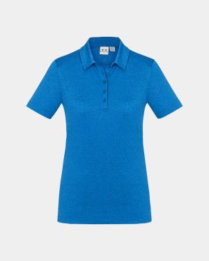 Biz Collection Women’s Aero Polo - Cyan