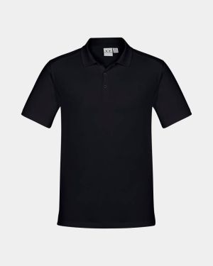 Biz Collection Aero Polo - Solid Black
