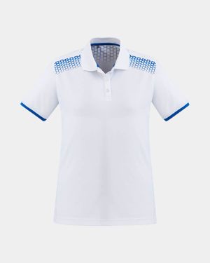 Biz Collection Women's Galaxy Polo - White/Royal