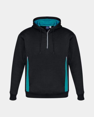 Biz Collection Renegade Hoodie - Black/Teal/Silver