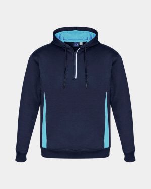 Biz Collection Renegade Hoodie - Navy/Sky/Silver