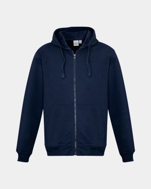 Biz Collection Crew Zip Hoodie - Navy
