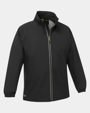 Bisley Packable Lightweight Ripstop Rain Jacket - Black