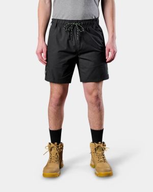 FXD WS-7 Elastic Waist Utility Work Shorts - Black