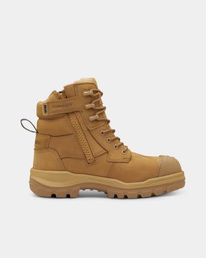 Blundstone RotoFlex 8560 High Zip Sided Safety Boot - Wheat
