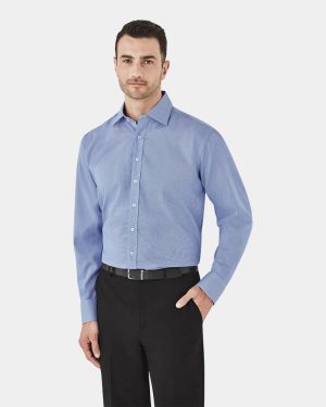 Boulevard Hudson Long Sleeve Shirt - Patriot Blue