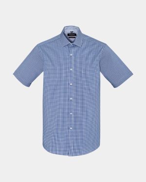 Boulevard Newport Short Sleeve Shirt - French Blue
