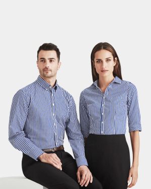 Boulevard Women's Springfield 3/4 Sleeve Shirt - French Blue
