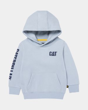 CAT Kids Trademark Banner Hoodie - Blue