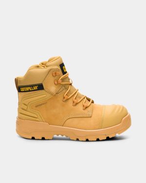 CAT Striver XL 6" Waterproof Zip Safety Boot - Honey