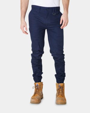 Elwood Cuffed Pant - Navy