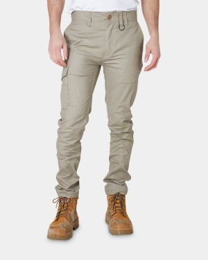 Elwood Slim Pant - Stone