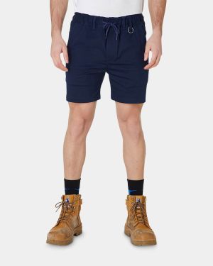 Elwood Elastic Waist Basic Short - Navy