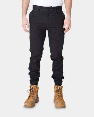 Elwood Cuffed Pant - Black