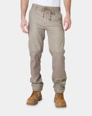 Elwood Elastic Waist Pant - Stone