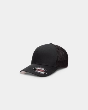 Flexfit Trucker Mesh Cap - Black