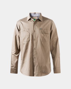 FXD LSH-1 Long Sleeve Work Shirt - Khaki