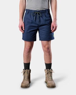 FXD WS-7 Elastic Waist Utility Work Shorts - Navy