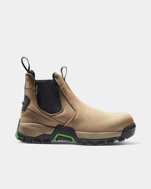 FXD WB-4 Elastic Side Safety Boot - Stone