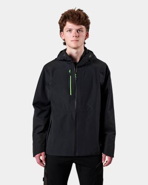 FXD WO-2 3-Layer Bonded Waterproof Rain Jacket - Black