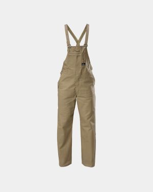 Hard Yakka Bib & Brace Cotton Drill Overall - Khaki