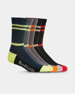 Hard Yakka Cotton Crew Work Socks - 5 Pack