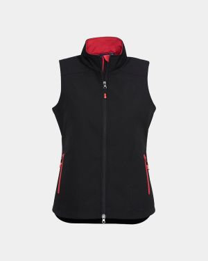 Biz Collection Women's Geneva Vest - Black/Red