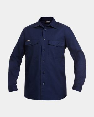 King Gee Workcool 2 Long Sleeve Shirt - Navy