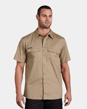 King Gee Workcool 2 Short Sleeve Shirt - Khaki