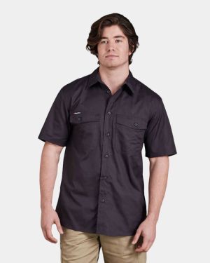 King Gee Workcool 2 Short Sleeve Shirt - Charcoal