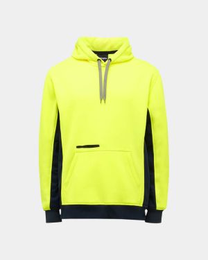 King Gee Hi Vis Pullover Hoodie - Yellow/Navy