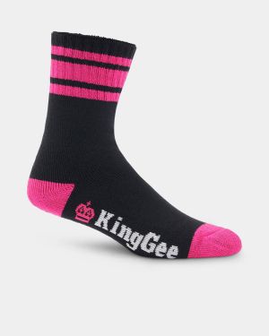King Gee Women's Bamboo Sock - 3 Pack - Black