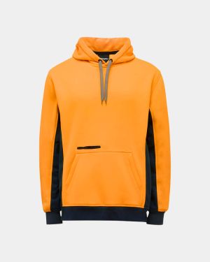 King Gee Hi Vis Pullover Hoodie - Orange/Navy