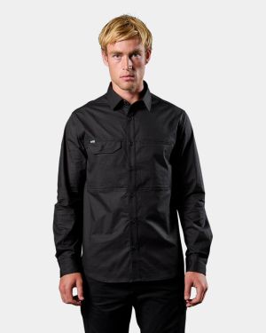 FXD LSH-3 Vented Tech Long Sleeve Shirt - Black