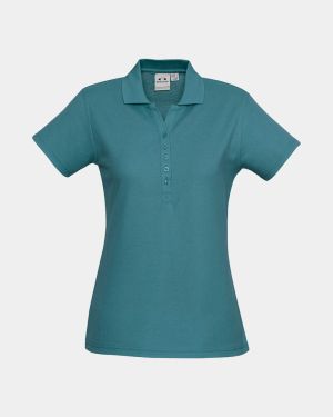 Biz Collection Women's Crew Polo - Teal