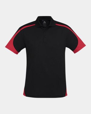 Biz Collection Talon Polo - Black/Red