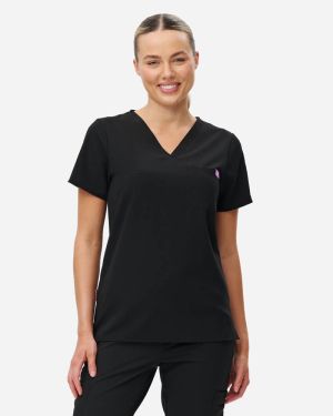 Epoch Women's Basic Scrub Top - Black