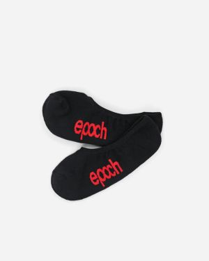 Epoch Cotton No-Show Socks - 5 Pack - Black