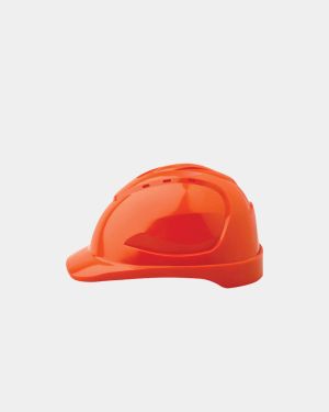 Pro Choice V9 Vented Hard Hat with Pushlock Harness - Orange