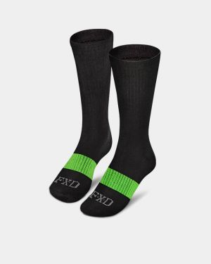 FXD SK-6 Reinforced Work Socks - 5 Pack - Black