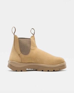Steel Blue Hobart Pull Up Safety Boot - Sand