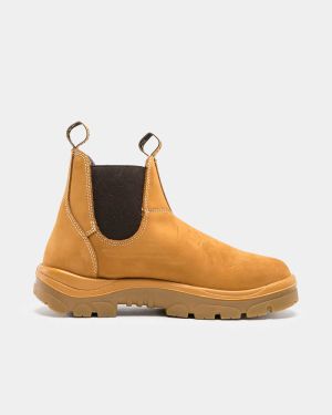 Steel Blue Hobart Pull Up Safety Boot - Wheat
